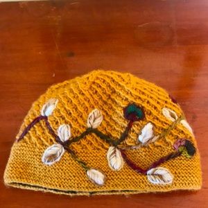 Gold wool beanie